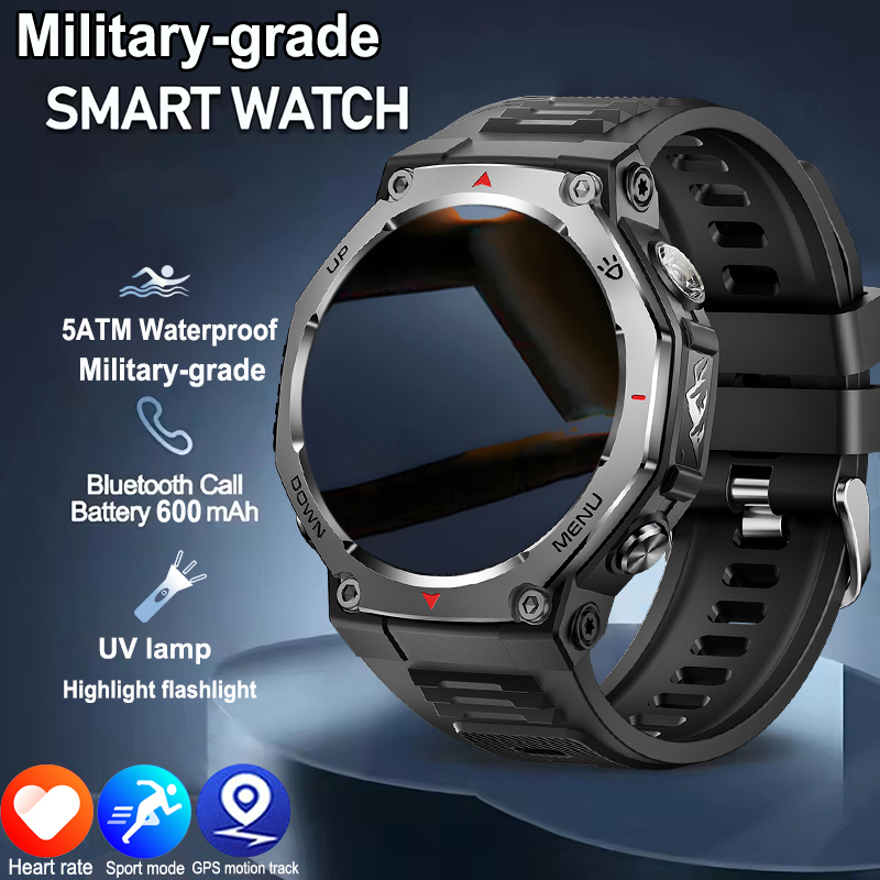 Outdoor Lighting Track - Smartwatch męski do sportów outdoorowych 2026,