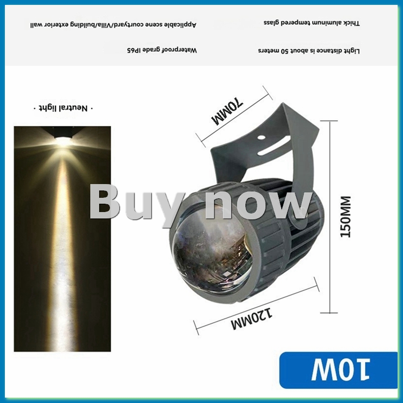 Outdoor Lighting Ip65 - Zewnętrzne reflektory LED ogrodowe ścienne 10W