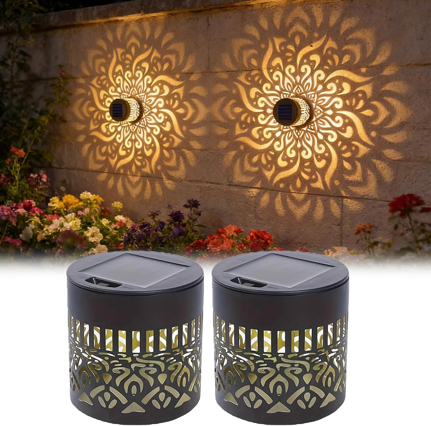 Outdoor Lighting Ip65 - 2-pak solarnych lamp ogrodowych IP65, wytrzymałe