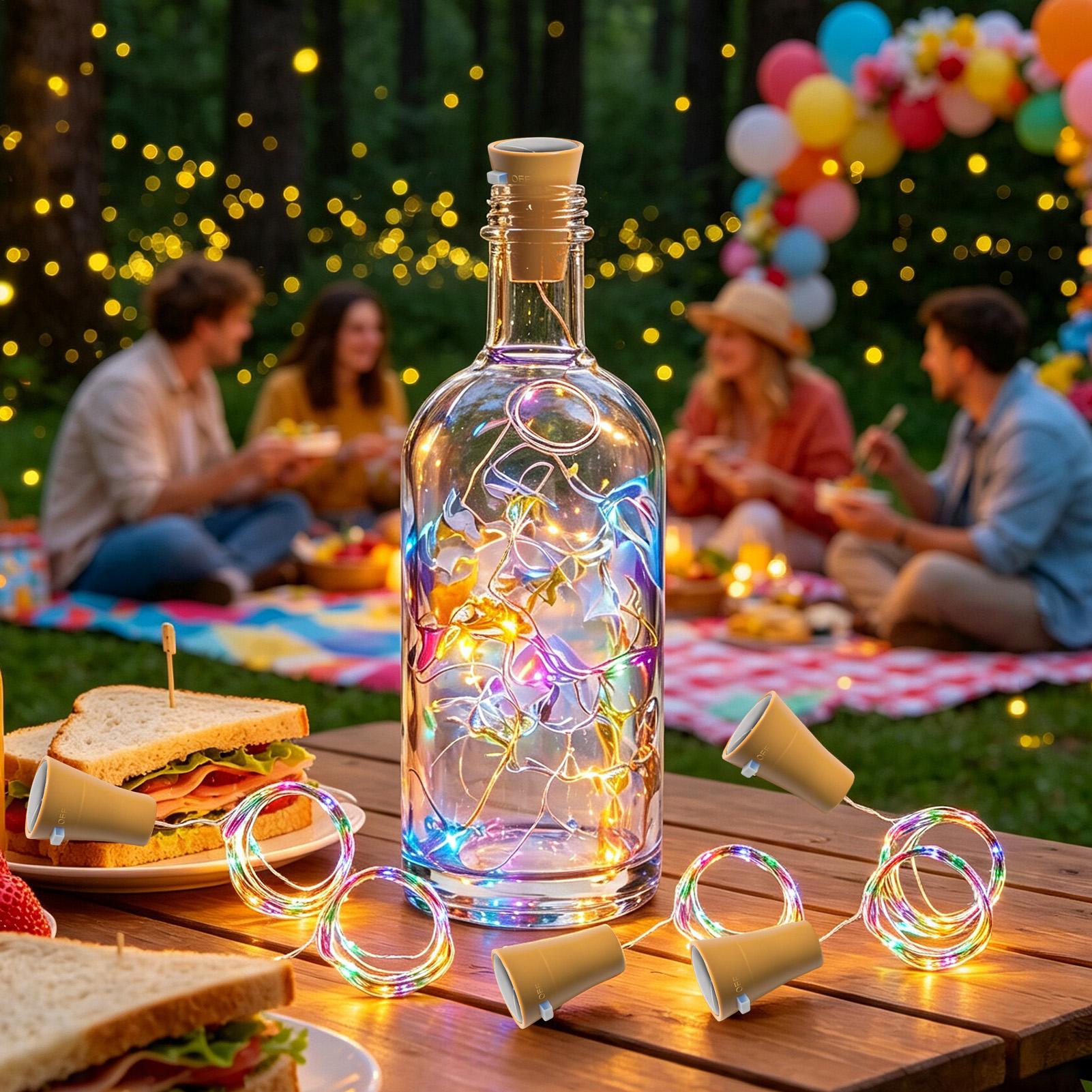 Solarne lampki LED do butelek  – Outdoor Lighting Waterproof recenzja i cena